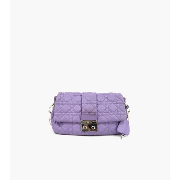 DIOR Purple Leather New Rock Chain Shoulder Bag C-A16122 - Picture 1 of 11